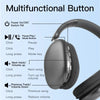 Diagram showing the functions of a multifunctional button on wireless headphones, including power switch, pause/play, and vol