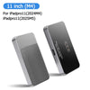 A silver magnetic wireless charging module for iPad Pro devices.