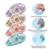 A set of double-sided adhesive tape rollers in pink and blue, designed to protect the head from getting dirty.
