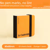 Orange mini picture book with black binding and S*TARIVER branding