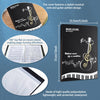 A black music score folder featuring a guitar pattern design and made of waterproof polypropylene.