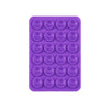 A purple silicone suction cup mount featuring 24 individual cups for phone and tablet mounting.
