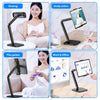A set of adjustable multi-angle stands used for viewing, studying online, playing games, and working on a tablet or phone.