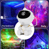 Lampe de poche LED en forme d'astronaute blanche, utilisée dans différentes situations (chambre, fête, voiture, etc.)