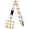 Buntes Anime-Muster-Lanyard mit Schlüsselring.