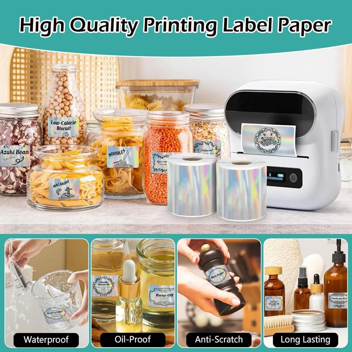 Holographic Thermal Labels (40x30mm)