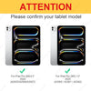 Two images showing options for tablet models, including iPad Pro (M4) and iPad Pro (M5), for confirmation.