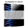 Privacy tempered glass screen protectors for iPad Pro 11 and Air 4/5 devices