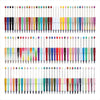 A large collection of beadable pens in various colors and finishes arranged in rows.