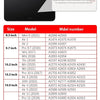 A table listing compatible iPad models and their corresponding model numbers.