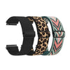 Black and patterned elastic sports bands for Garmin watches