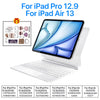 Magnetic wireless keyboard case with backlit trackpad for iPad Pro and Air models