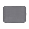Funda delgada de algodón gris para laptop, diseñada para proteger cuadernos y tabletas.
