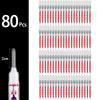 A set of 80 precision waterproof marking pens for woodworking and crafts, shown in a vertical arrangement.