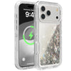 A clear silicone phone case protecting an iPhone displaying a time of 9:4 and a 75% charge.