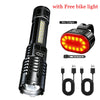 Black tactical LED bike taillight with a zoom feature and separate connectors
