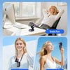Three portable fans shown: a desk fan, a neck fan, and a handheld fan.