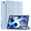 Helles blaues Silikon-Schutzetui für ein Apple iPad Tablet.