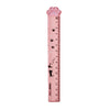 Pink plastic measuring tool shaped like a cat paw, used as a straight ruler for measuring up to 15 cm.