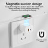 Chargeur mural blanc avec système magnétique pour fixer facilement une montre.