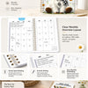A monthly planner featuring a cute cow design and various planning layouts for 2026-2030.