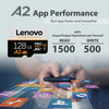 Gráfico que muestra las métricas de rendimiento de la aplicación Lenovo A2 para IOPS de lectura y escritura.