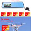 A portable driving recorder device and a drone are shown with various memory card storage options.