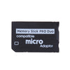 Black Memory Stick PRO Duo compatible micro adaptor for memory cards