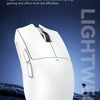 A white Attack Shark X11 SE wireless gaming mouse is shown against a dark, rugged background.