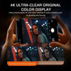 Hands hold a smartphone displaying a clear image, demonstrating 4K ultra-clear color display technology.