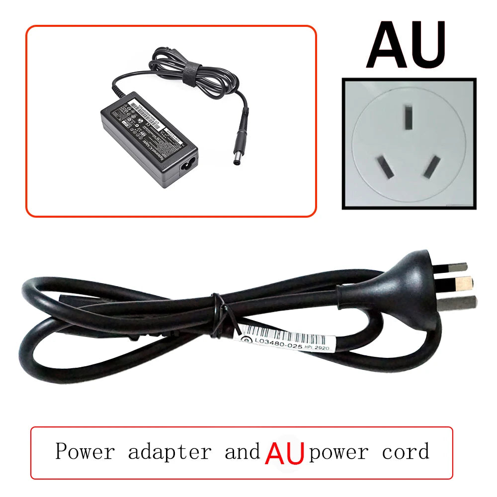 Black power adapter and cord for AU devices