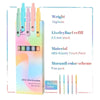 A set of five Aurora color gel ink pens in a five pack for students and office use