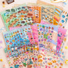 A set of 20 landscape stickers featuring a cute snack shop and DIY pocket cabin scene kit.