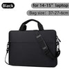 Black premium laptop sleeve designed for 14-15 inch notebooks with a carrying handle.