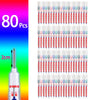 A collection of 80 precision waterproof marking pens for woodworking and crafts, shown in a vertical layout.