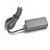 Schwarzes USB-C-Netzteilkabel und Netzteil für ein HP-Laptop.