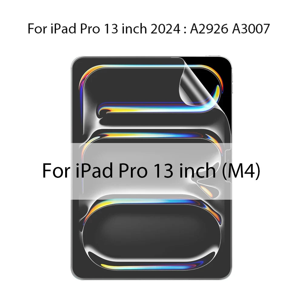 Protector de pantalla mate para iPad Pro de 13 pulgadas, mostrando el área de visualización del dispositivo.
