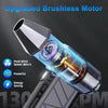 Close-up view of an upgraded brushless motor component for a high-speed rechargeable handheld dust blower.