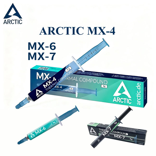 مركبات حرارية Arctic MX-4 و MX-6 و MX-7 معروضة على التعبئة