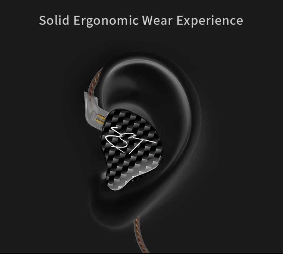 A close-up of a custom earbud or headphone component designed for a solid ergonomic wear experience.