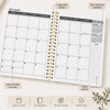 A page from an A5 monthly planner showing a January 2028 calendar layout with daily blocks and notes section.
