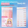 Languo collaboration painting journal pen set featuring various colors for beauty skin
