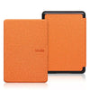 An orange magnetic protective case for a Kindle e-reader device.