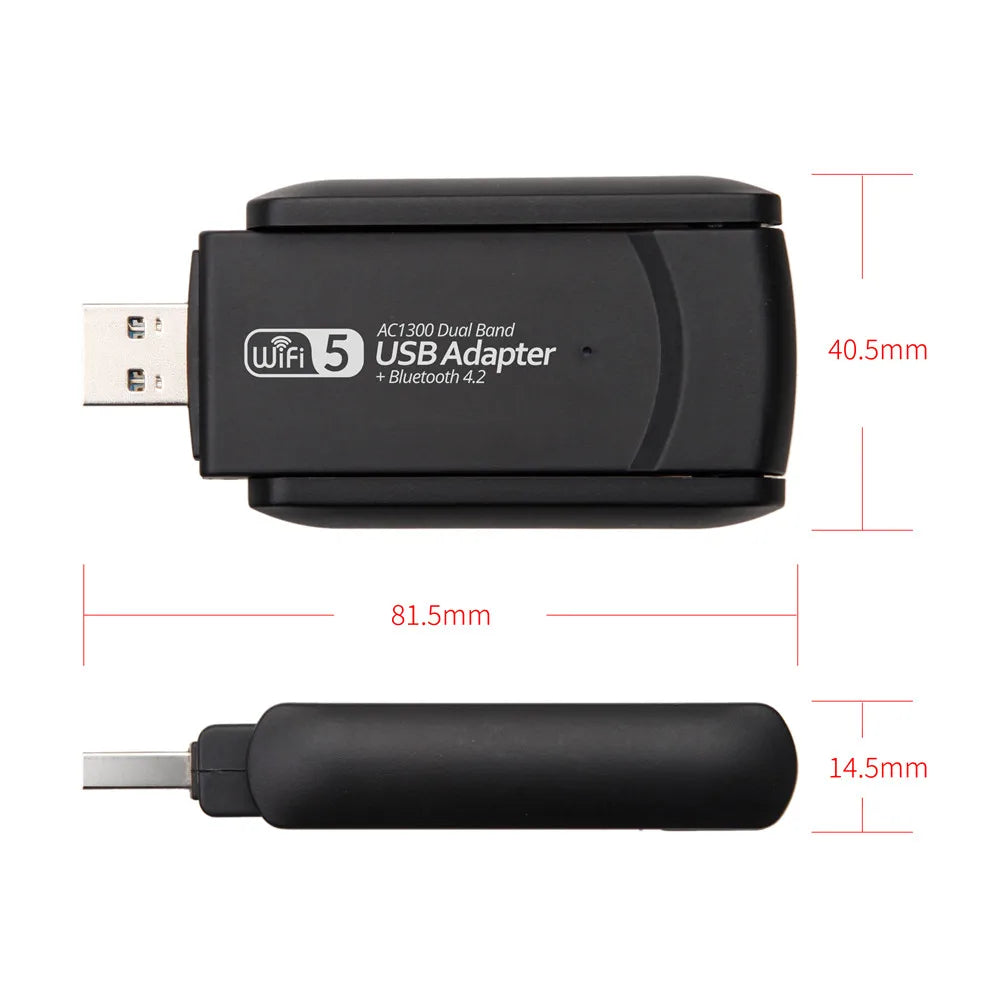 Adaptateur WiFi USB Dual Band avec Bluetooth 4.2