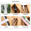 A multi-purpose set featuring curtains, umbrellas, a hairdryer, wires, hangers, and a picnic mat.