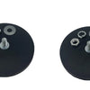 Black magnetic base mount bracket with various threaded and circular components.