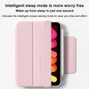 A pink magnetic rotating protective case for an Apple iPad is shown, highlighting its intelligent sleep mode feature.