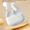 White wireless earbuds in a charging case with text highlighting 48H battery life and endurance.