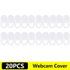 20 pieces of clear silicone privacy lens protectors for webcams