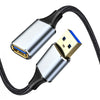 A black USB 3.1 Type-C data cable with a silver connector and a blue plug is shown coiled.
